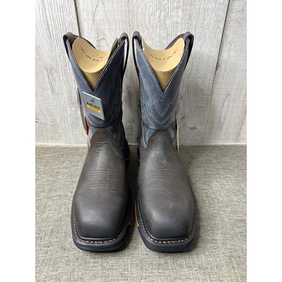 Ariat Big Rig Composite Toe Work Boots Mens Size 7.5 EE Wide Waterproof Leather - Picture 5 of 15